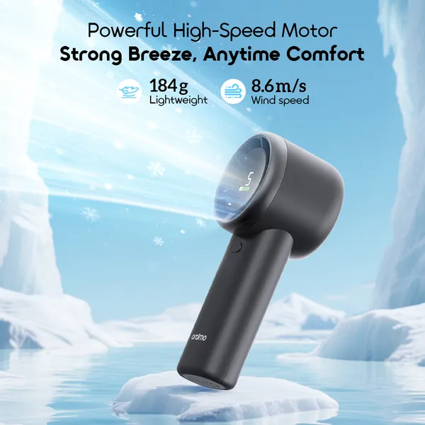 oraimo TurboFan Air Handheld Fan Intense Airflow