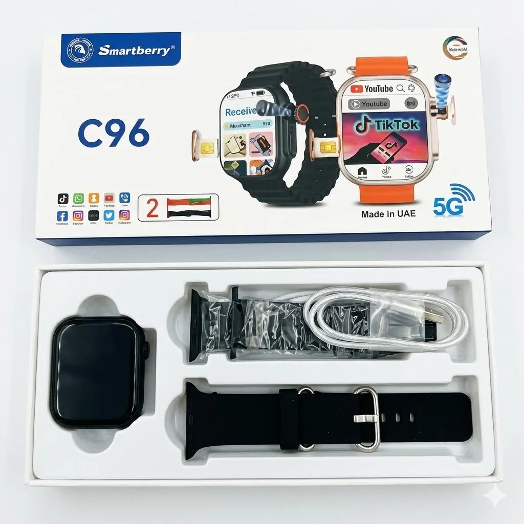 Smartbarry C96 5G 64GB 6GB RAM 5G Sim Card Smart Watch