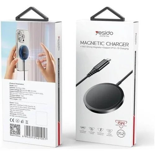 Yesido DS21 15W Detachable Magnetic Wireless Charger