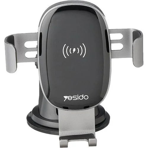 Yesido C123 Car Mobile Wireless Charger Magnetic Holder - Black