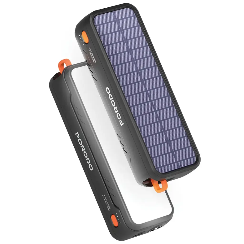Porodo 20000mah Solar Powered 22.5W Power Bank