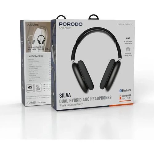 Porodo Silva Dual hybrid ANC Active Noise Cancellation Headphones
